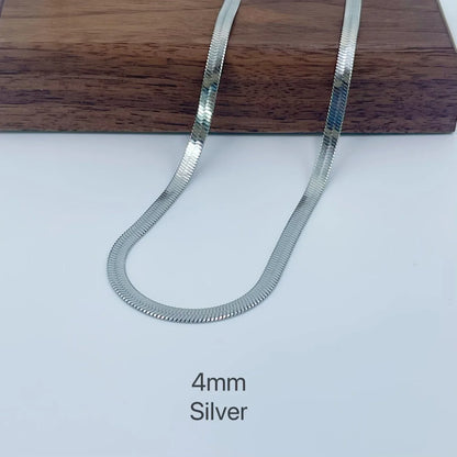 Minimalist Gold Snake Chain Necklace