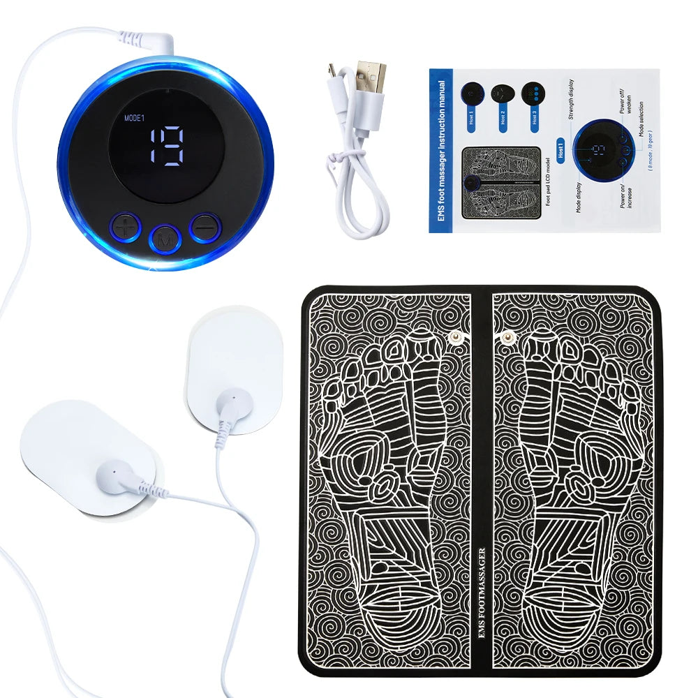 Mobile EMS Foot Massage Pad
