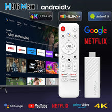 H96 MAX H313 Mini TV Stick Android 14 Smart TV Box Android14 2GB 16GB 8GB Wifi6 BT 4K HD Google Voice Media Player