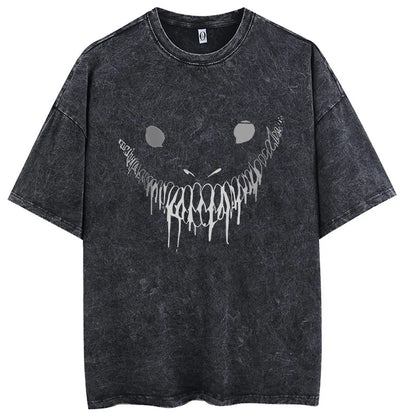 Eren Destiny Oversized Acid Wash Tee