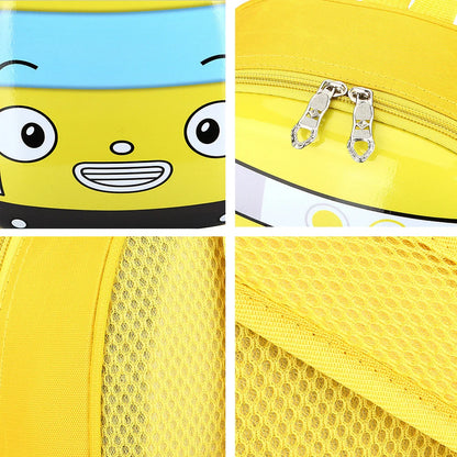 Cute 3D Cartoon Bus Backpack for Toddlers & Kindergarten Kids