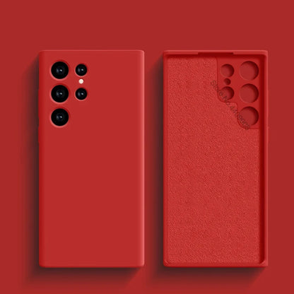 Original Liquid Silicone Case For Samsung Galaxy S24 S23 S22 S21 S25 Ultra A55 A54 A34 A14 A53 A52 Phone Accessories Soft Cover