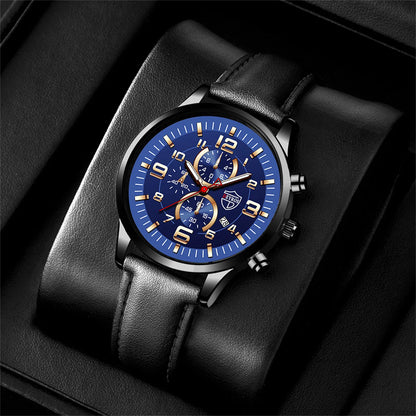 Mesh Strap Calendar Quartz Simple Casual All-match Men's Watch
