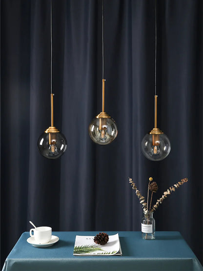 Nordic Modern Glass Ball Island Pendant