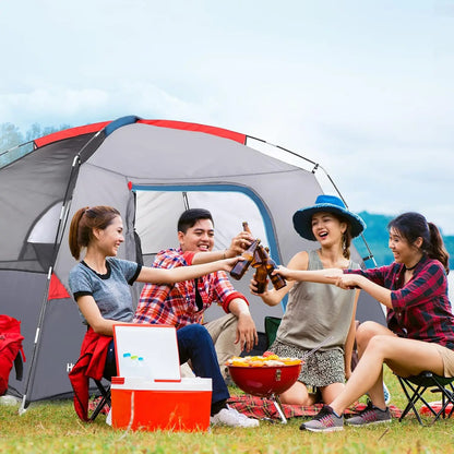 Camping Tent Easy Set up Outdoor Camping Tent 4 Person and 6 Person for Hiking Backpacking Traveling Outdoor 2.8ft (L) x 7ft (W)