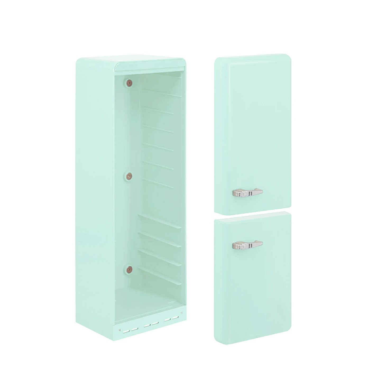 1:6 Doll House Mini Model Furniture Accessories Double Door Refrigerator Freezer Bjd Ob11 Gsc Blyth Soldier Lol Scene Shoot Prop