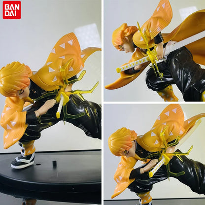 Demon Slayer Anime Figure – Tanjirou, Zenitsu & Kyoujurou PVC Action Model Toy for Kids Gift
