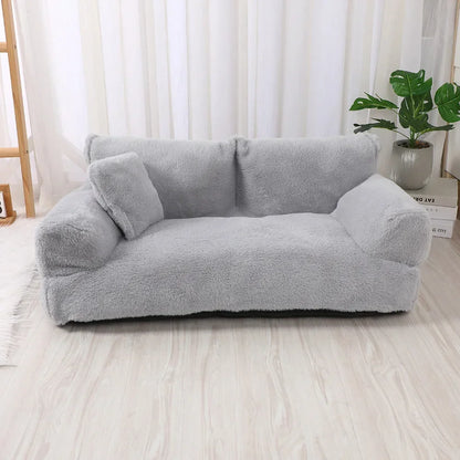 Cat sofa bed Plush Dog Sofa Beds Washable Warm Pet Dog Nest Cat Beds Thicken Comfortable Cushion Dog Sleep Cat Furniture