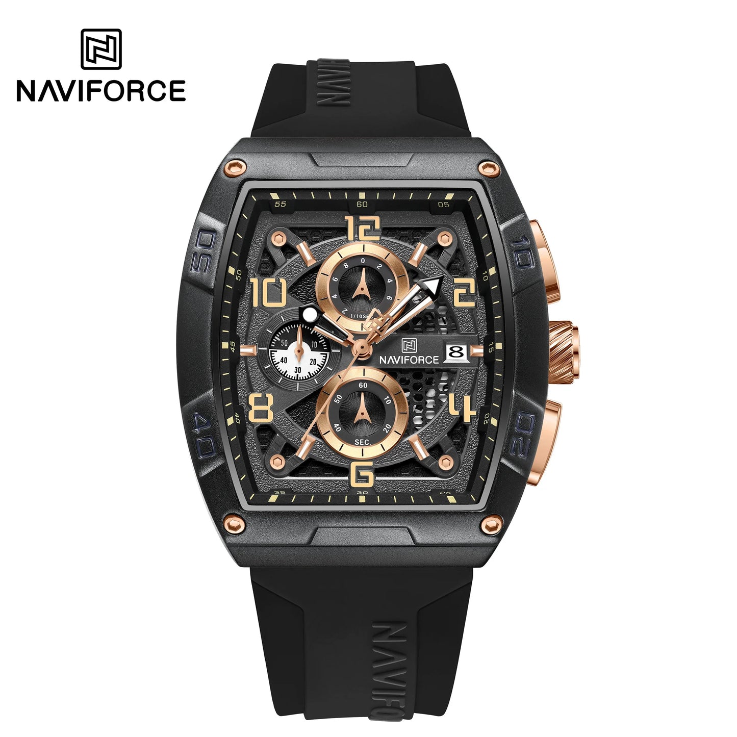 NAVIFORCE Men Quartz Multi-function Calendar Watches  Fashion Sport