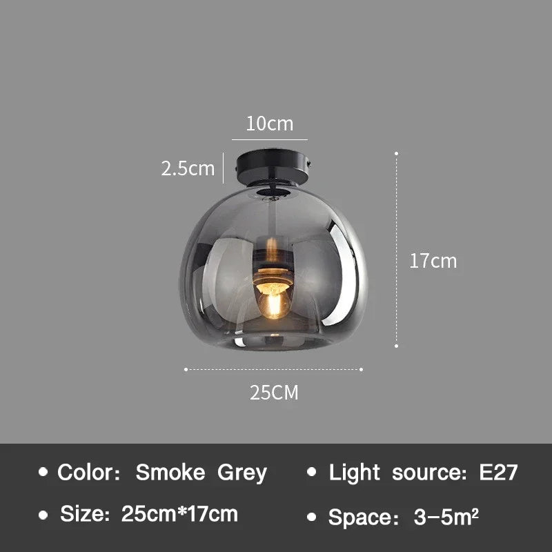 Modern Glass Ceiling Light