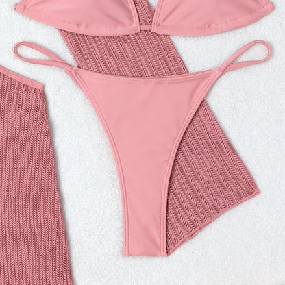 Women's Sexy 3-Piece Bikini Set – Beach Swimwear