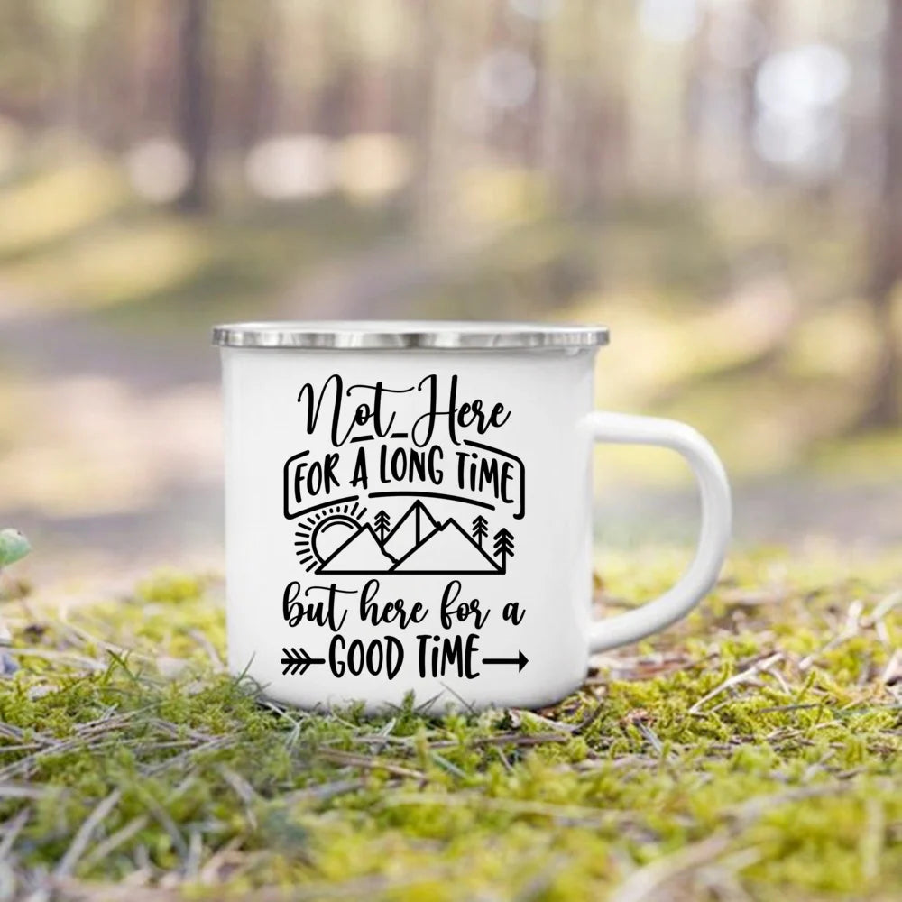 Nature's Adventure Enamel Mug: The Essential Companion for Outdoor Lovers