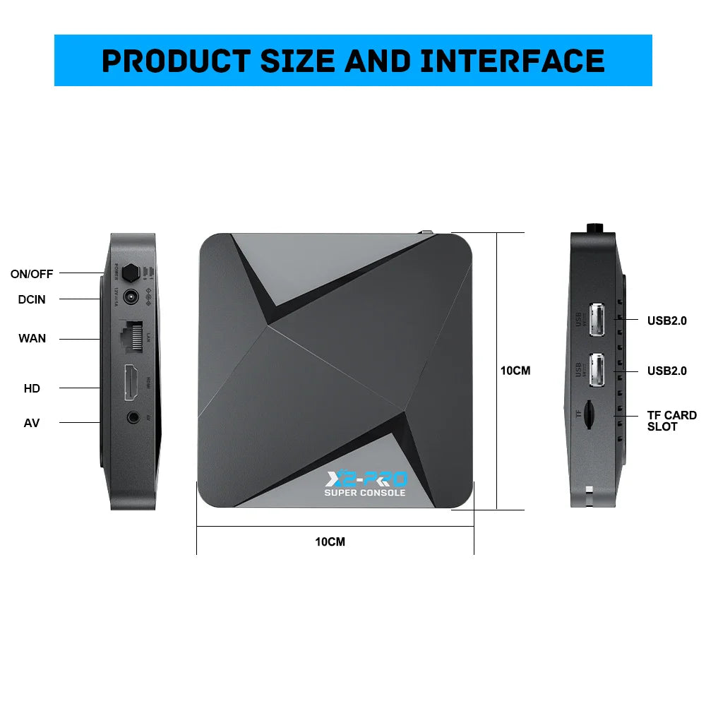 Super Console X2 Pro: Retro Game Box with 90,000+ Games & Gamepad – Ultimate Classic Gaming Experience