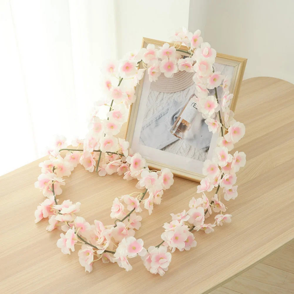 180cm Artificial Sakura Flower Vine - Wedding & Garden Arch Decor