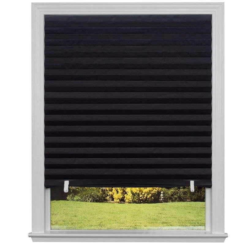 1Pc Self-adhesive Pleated Blinds Bathroom Balcony Shades Half Blackout Windows Curtains for Bedroom Living Room Balcony