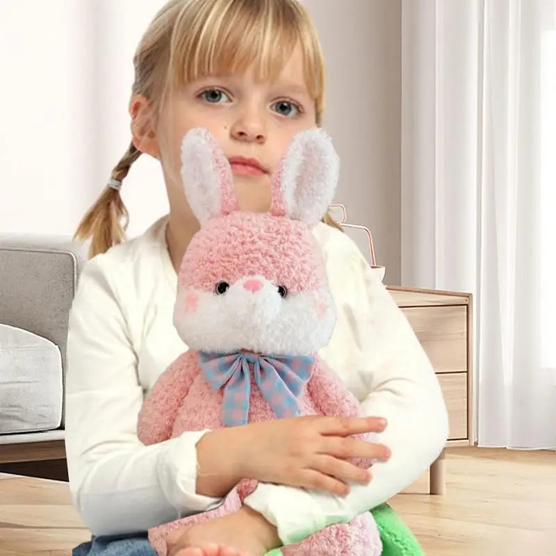 Rabbit Plush Toy 13Inch Animal Soft Realistic Plush Easter Stuffed Lovely Baby Bunny Hugging Pillow Toy For Kids Girls Boys