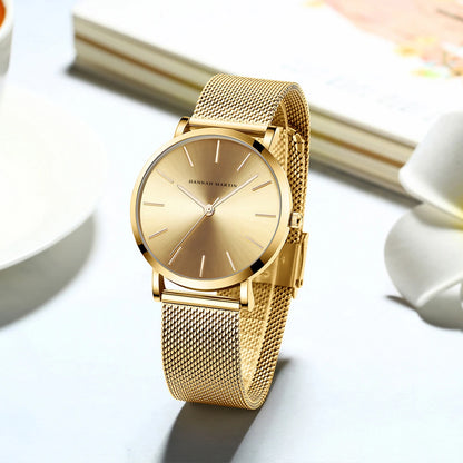 Women Watch Quartz Movement 36mm Waterproof Minimalist Style