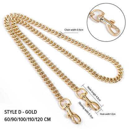 WUTA Metal Bag Chain Transformation Bag Strap Replacement Underarm Crossbody Shoulder Handbag Extension Chains DIY Accessories