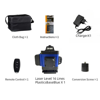 tripod/nivel a laser 16 Lines Laser profesional Level green line Self-leveling 360 autonivelant