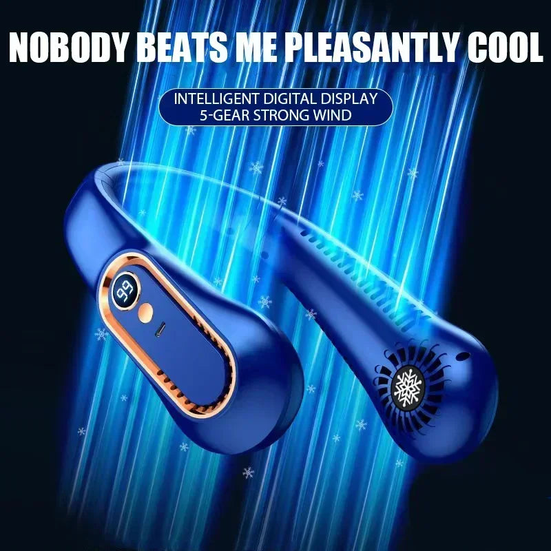 Mini Bladeless Neck Fan – Cool Wind Blows All Over the Body