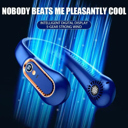 Mini Bladeless Neck Fan – Cool Wind Blows All Over the Body