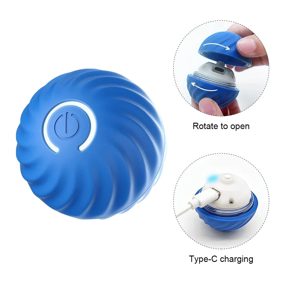 Smart Dog Toy Ball Electronic Interactive Pet Toy Moving Ball USB