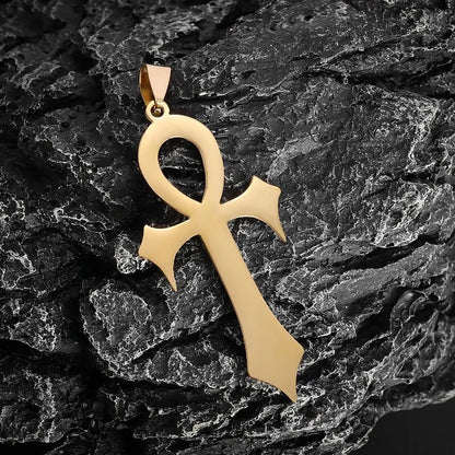 Men's Titanium Steel Stylish Trinity Cross Necklace