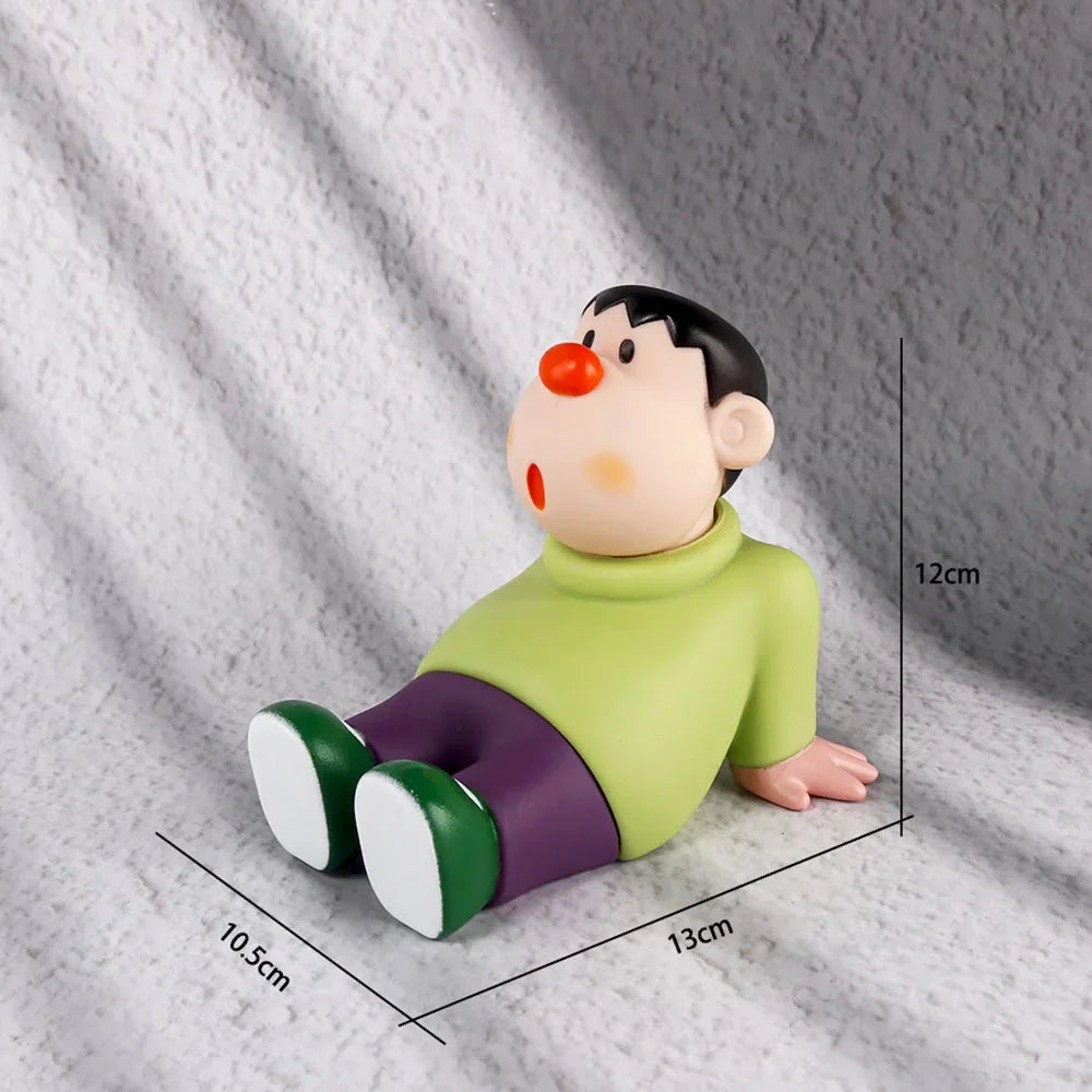 Anime Crayon Shin-chan Boochan Q version Kawaii Figure Model Toys Doll Mobile phone holder Collect Ornaments Gifts
