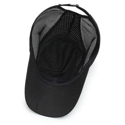 Quick Drying Adjustable Baseball Cap - Breathable Sun Protection For Outdoor Golf Fishing Running Sports