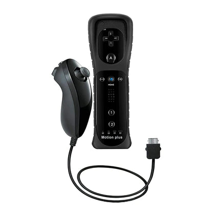 1 pair with Nunchuck Controller Set Motion Plus Remote Controller Wii Remote Controller Gamepad for Nintendo Wii Games Control