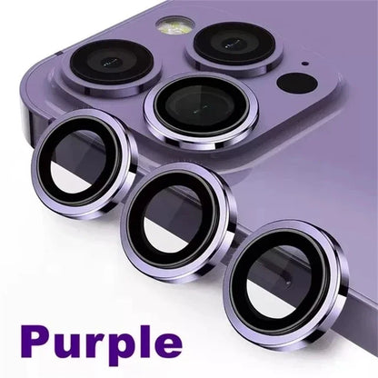 3-2PCS Camera Lens Protector For iPhone 16 Pro Max 16Pro 16Plus  Metal Ring Protector Glass For iPhone 14 15 Plus Camera Lens