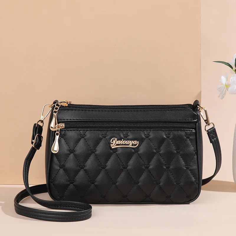 Hemasa Embroidery Messenger Bags Women Leather Handbag for Women Sac a Main Ladies hair ball Hand Bag