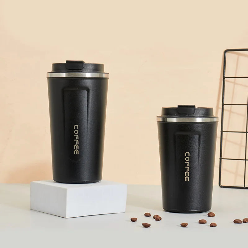 380/510ML Travel Stainless Steel Coffee Cup Thermal Mug Leak-Proof Thermos Bottle Tea Coffee Mug Vacuum Flask Insulated Cups Hot