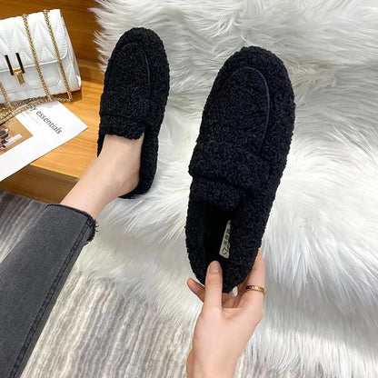 Ember's Cozy Curly Lambwool Loafers