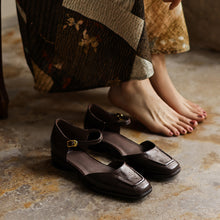 Sheepskin Mary Jane Sandals