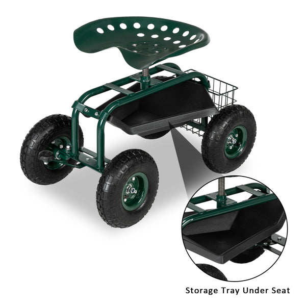 Short Handle Garden Seat Car
