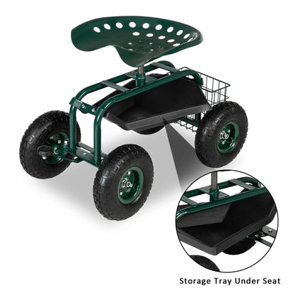 Short Handle Garden Seat Car