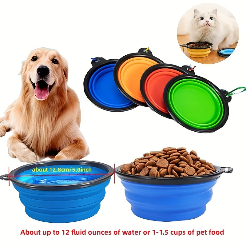 Silicone Dog Food Water Bowl