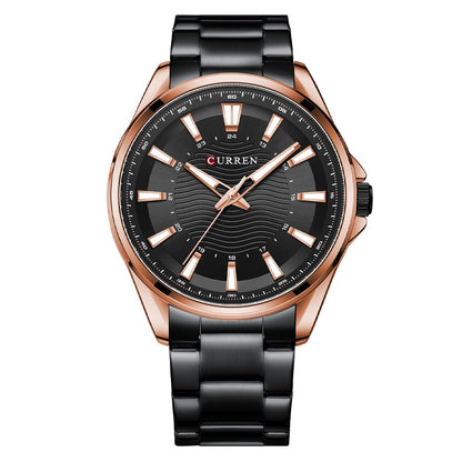 Mens Round Steel Watch