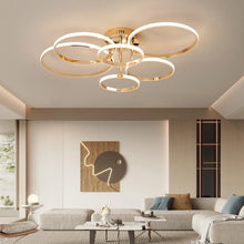 Sleek 4/6 Ring LED Chandelier