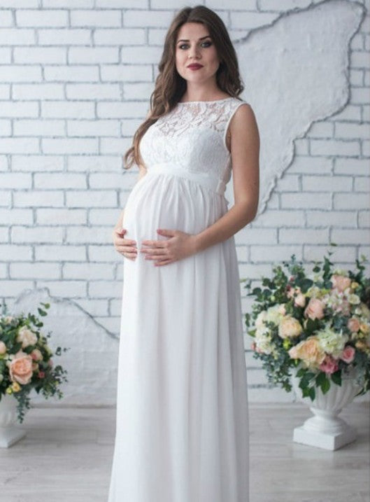 Sleeveless pregnancy dress