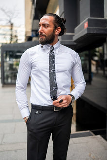  Slim Fit Pin Cotton Formal Shirt
