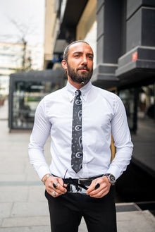  Slim Fit Pin Cotton Formal Shirt