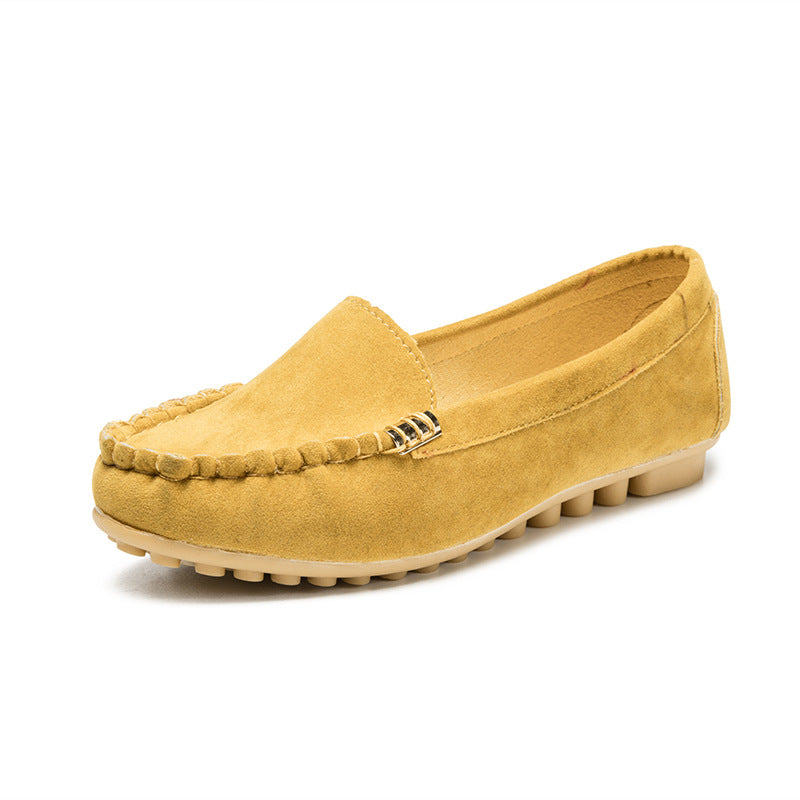 Womens flat peas shoes