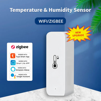 Smart WiFi temperature and humidity sensor for indoor climate control