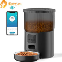 Smart automatic pet feeder with LCD display and battery operated for cats and dogs