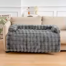 Soft Washable Plush Dog Sofa Bed – Cozy Indoor Couch for Pets