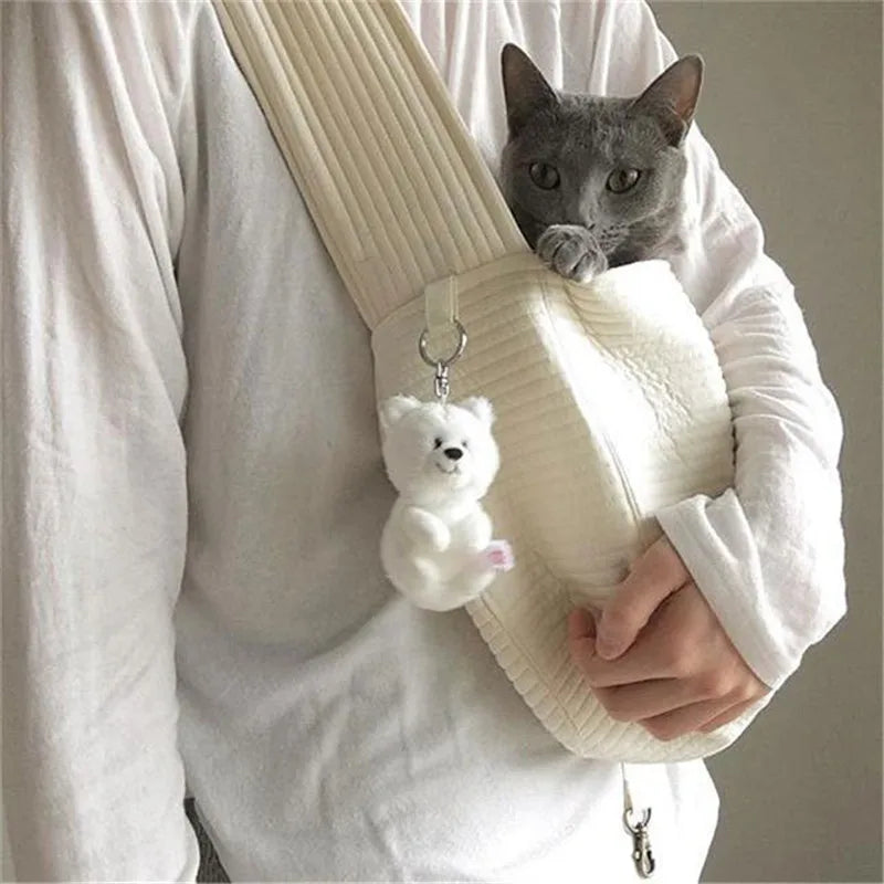 Soft handbag pet carrier for small dogs and cats, lightweight and stylish