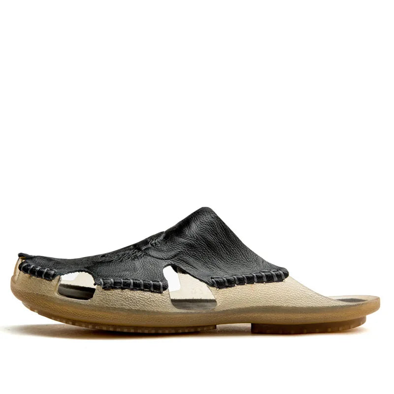 Soft leather sandals for men perfect for summer comfort and style