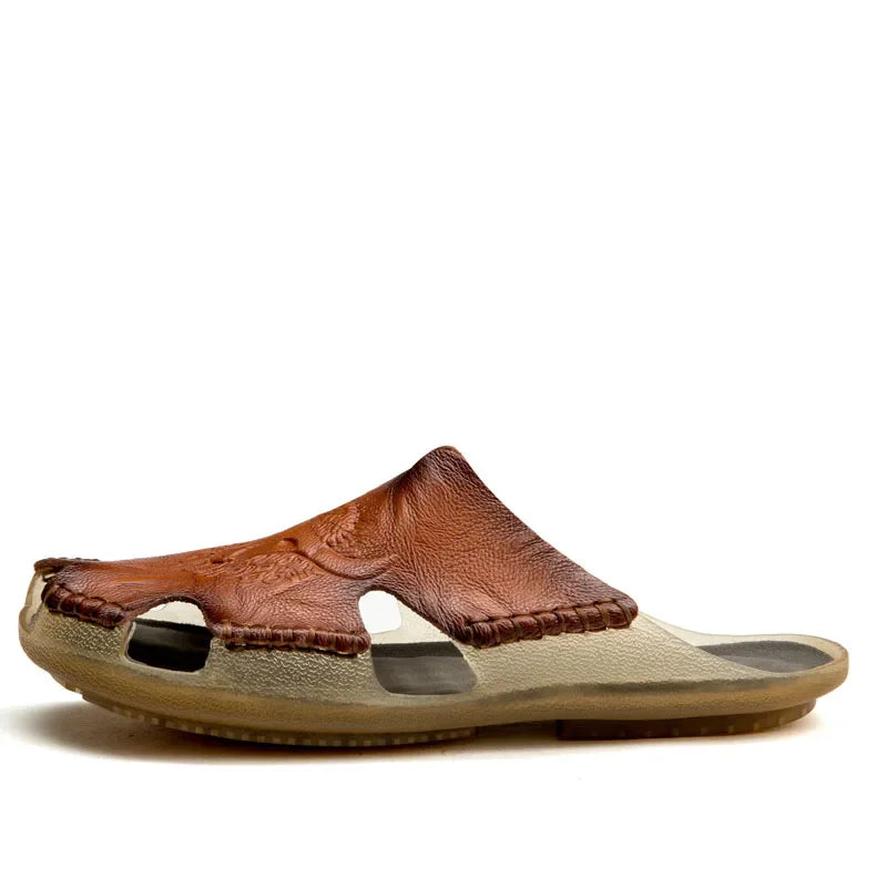Soft leather sandals for men perfect for summer comfort and style